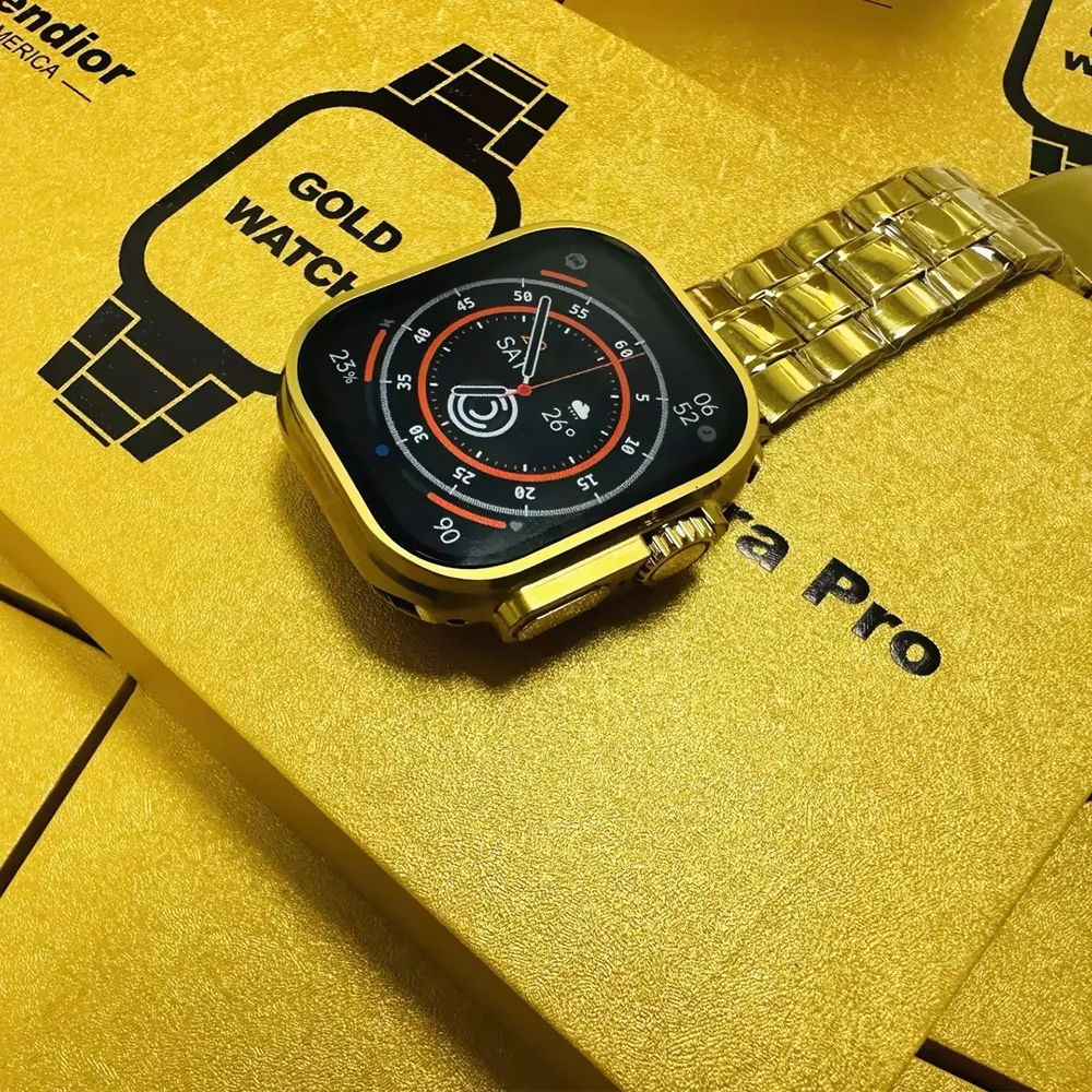 G9 Ultra pro Smartwatch | Golden Edition | Bluetooth Calling Smart Watch