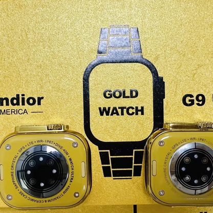 G9 Ultra pro Smartwatch | Golden Edition | Bluetooth Calling Smart Watch
